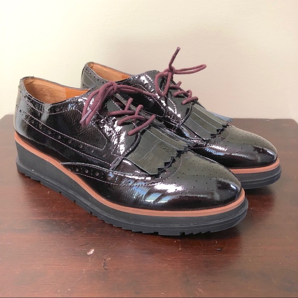 franco sarto patent leather oxfords